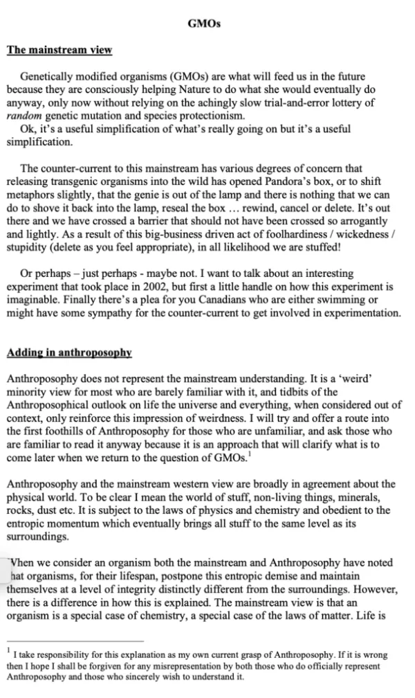 Genetically Modified Organisms - article (pdf)