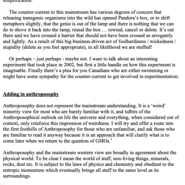 Genetically Modified Organisms - article (pdf)