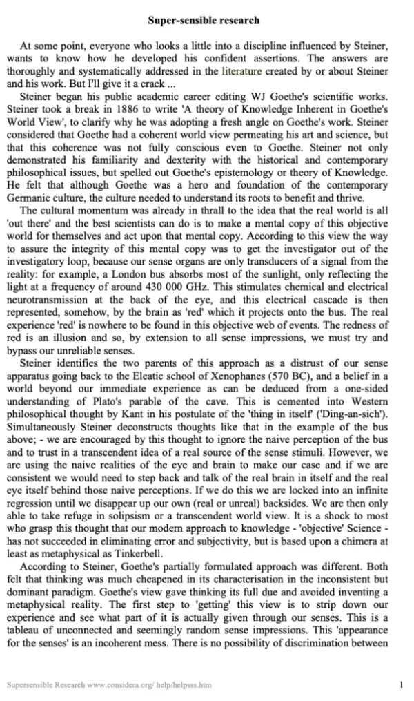 Supersensible Research - article (pdf)